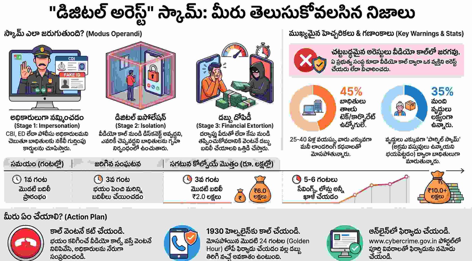 డిజిటల్ అరెస్ట్: మీ స్క్రీన్ వెనుక దాగి ఉన్న భయంకరమైన మాయాజాలం - మీరు తెలుసుకోవాల్సిన 6 చేదు నిజాలు